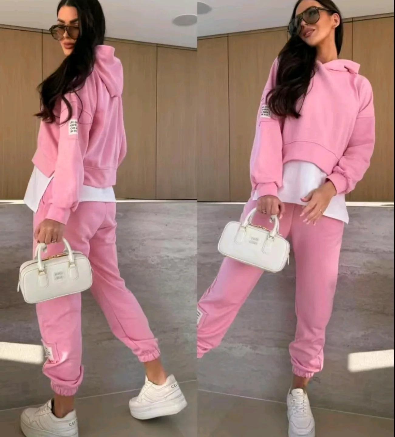 🌸Nieuwe Lente Hot Arrivals✨🩷Dames Casual Patchwork Sweatshirt met Capuchon