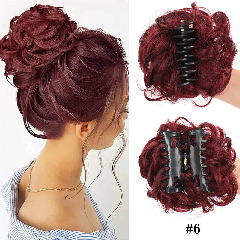 💥45% KORTING✨Clip-in pruik met natuurlijk haar 3598DB and E67E23