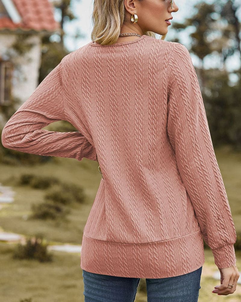 Viviana | Blouse met Lange Mouwen voor Herfst en Lente
