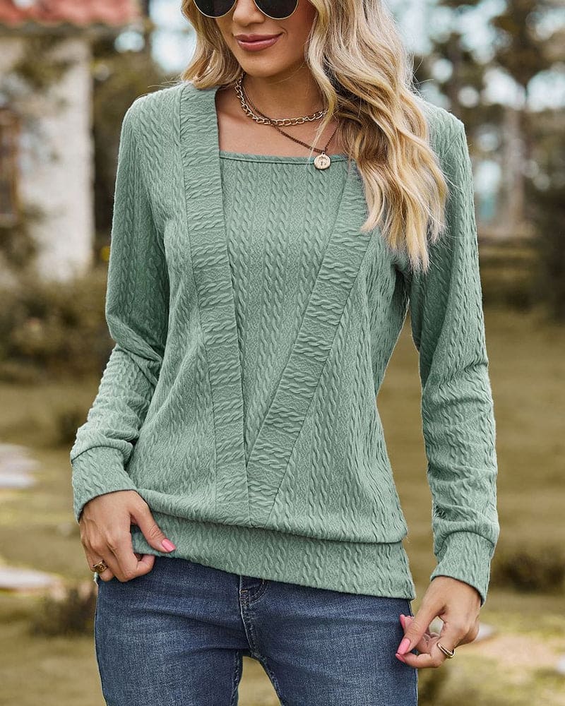 Viviana | Blouse met Lange Mouwen voor Herfst en Lente