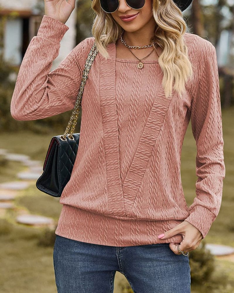 Viviana | Blouse met Lange Mouwen voor Herfst en Lente