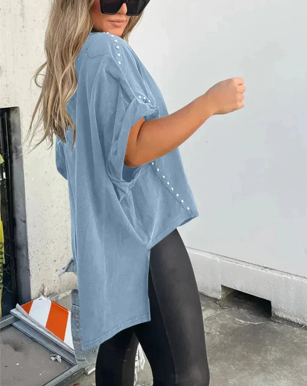 Isabelle™ - Oversized T-shirt met Nieten