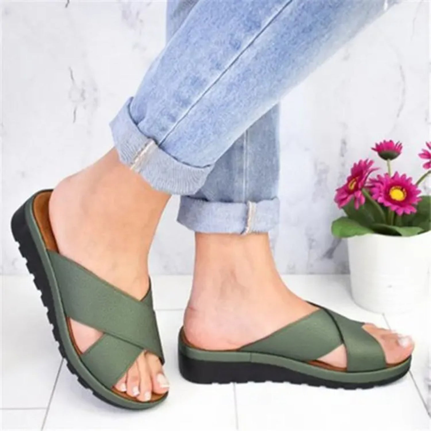 Orthopedische slippers voor dames