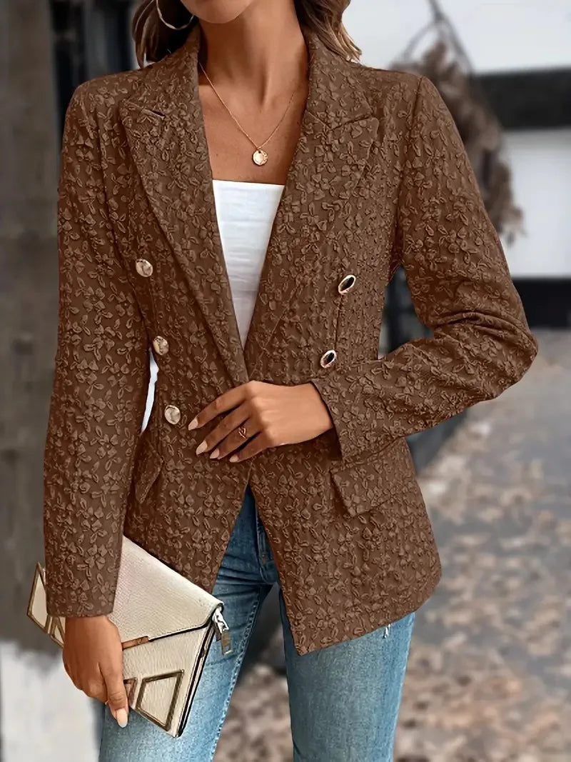 Tessa™ - Stijlvol double-breasted jasje in vintage stijl met zakken