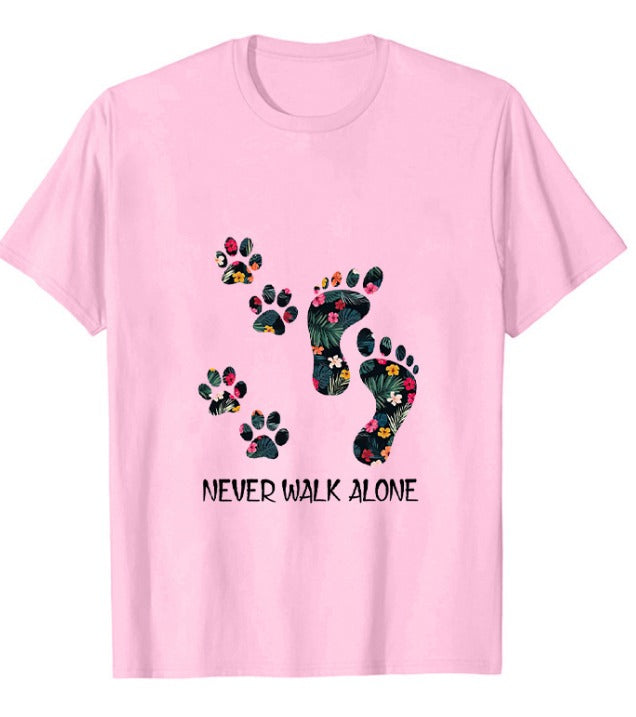 Never Walk Alone | T-shirt voor dierenliefhebbers