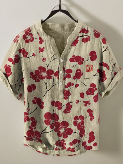 Lina | Japanse blouse met kersenbloemen