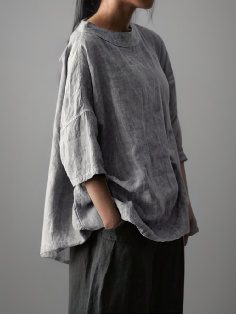 Viktoria┃Vintage oversized tuniek met boothals