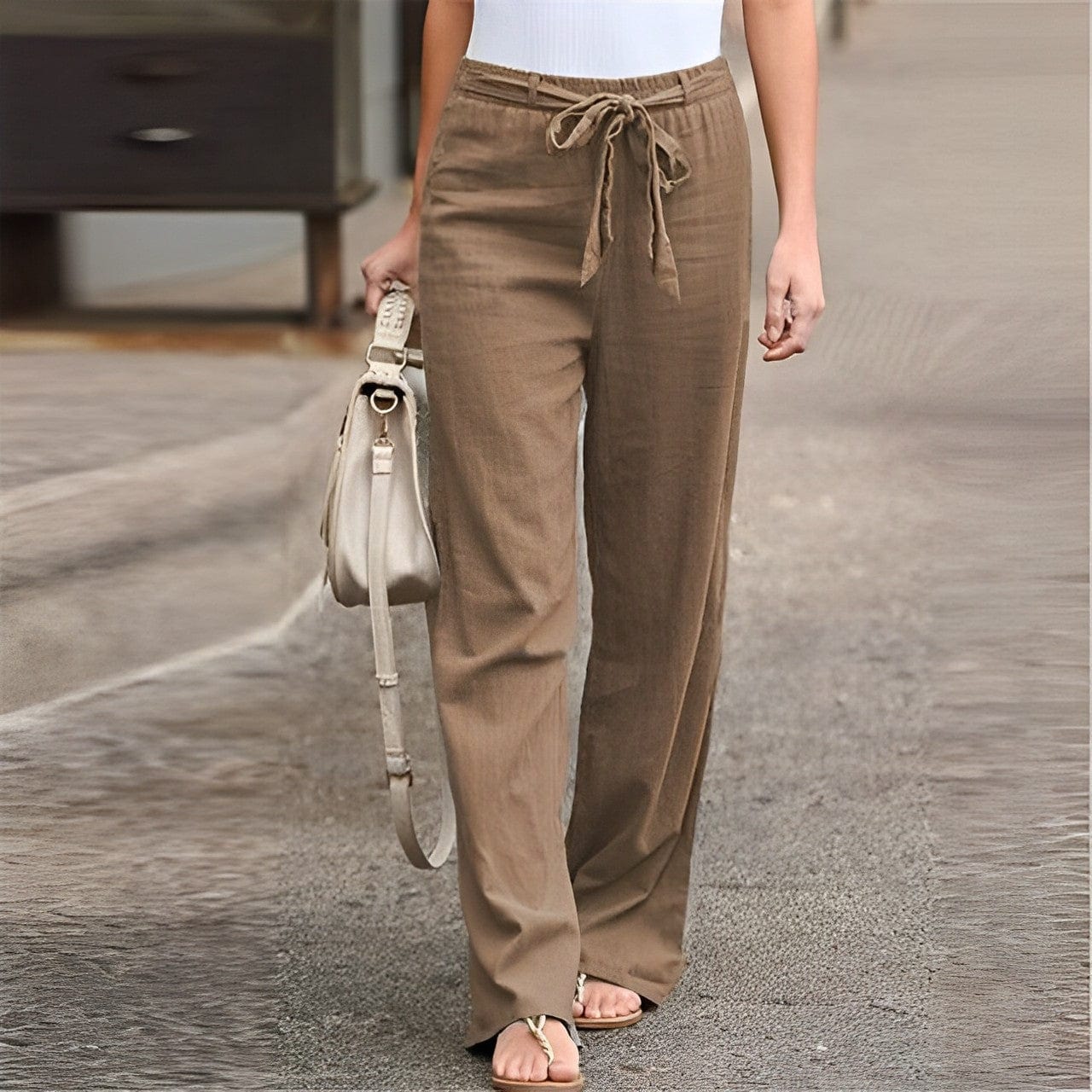 Sanne Linnen Broek Dames - Linnen Broek Dames - Linnen Broek Dames Comfortabel