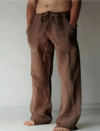 Arthur - heren baggy linnen broek