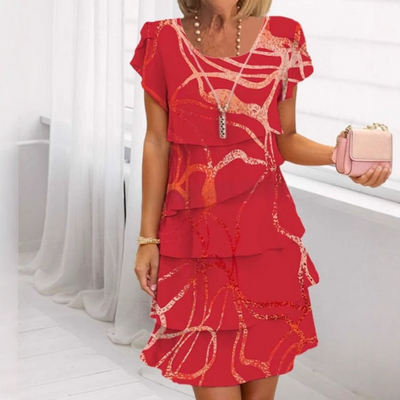 Elegante geplooide jurk voor dames