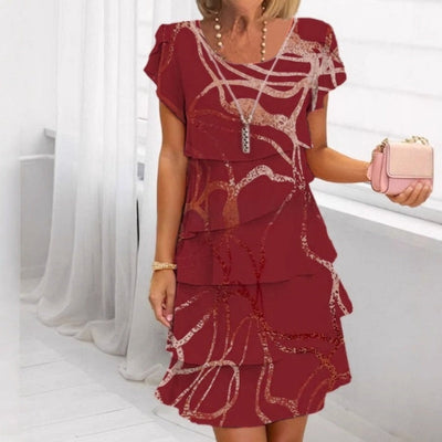 Elegante geplooide jurk voor dames