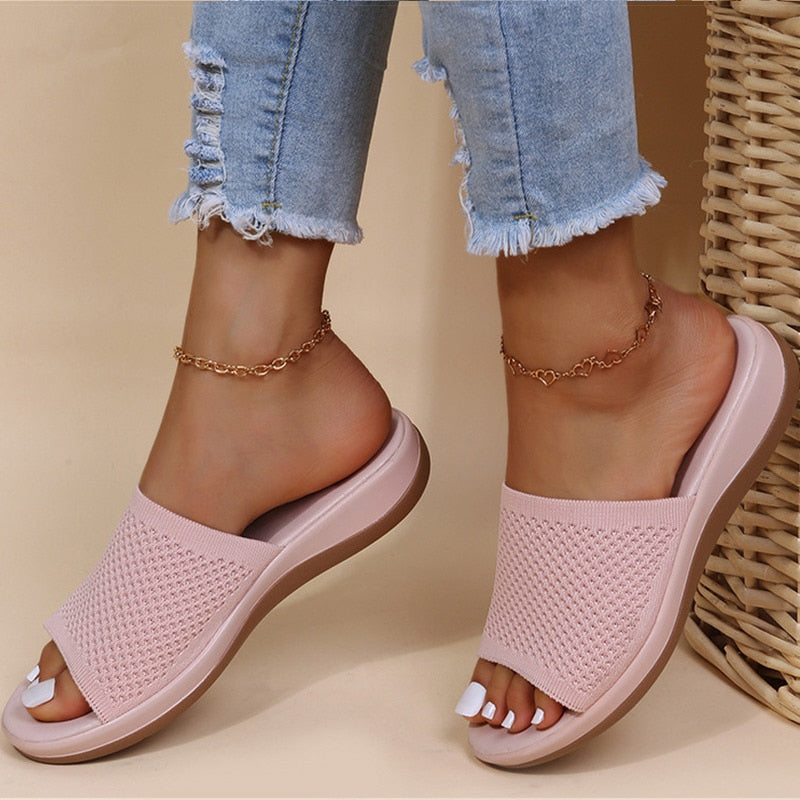 Ademende zomer orthopedische pantoffels voor dames | Marga